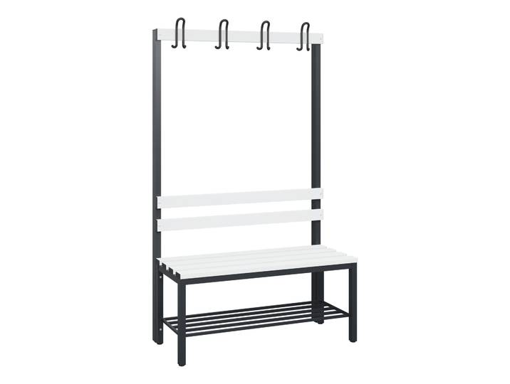 Garderobenbank C+P Solid Weiss Neu