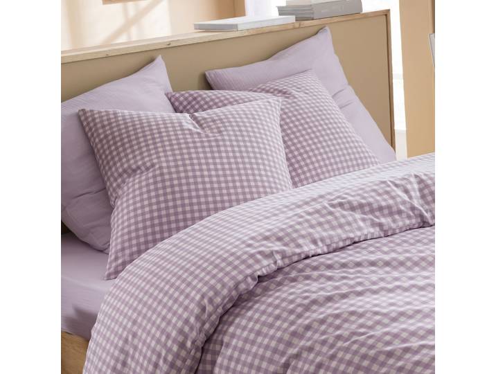 Parure de lit Vichy 140x200 Lilas