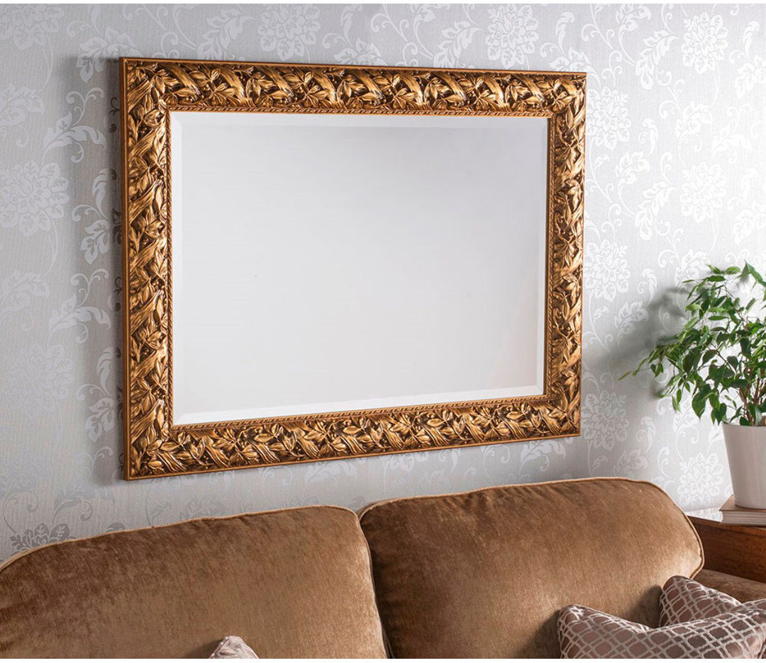 Mercer41 Solid Wood Rectangle Mirror Silver 94cm H x 68.5cm W