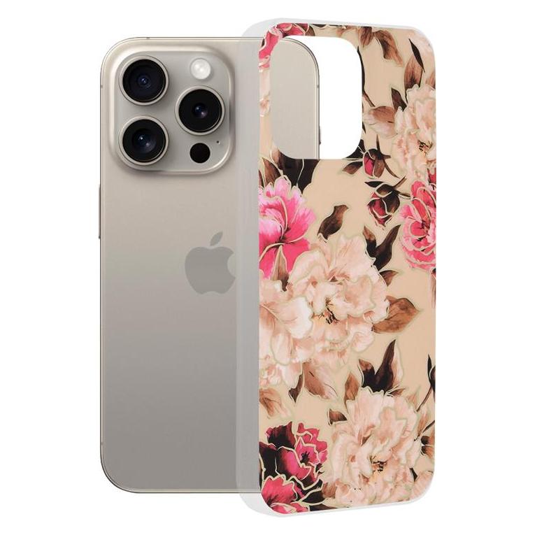 Techsuit - Marble Series - iPhone 15 Pro Max - Mary Berry Nude (Apple iPhone 15 Pro Max) (56343194)