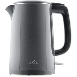 ETA Kettle 859590020 EDITA Electric 2200 W 1.5 L Stainless steel 360° rotational base Gray, Wasserkocher, Grau