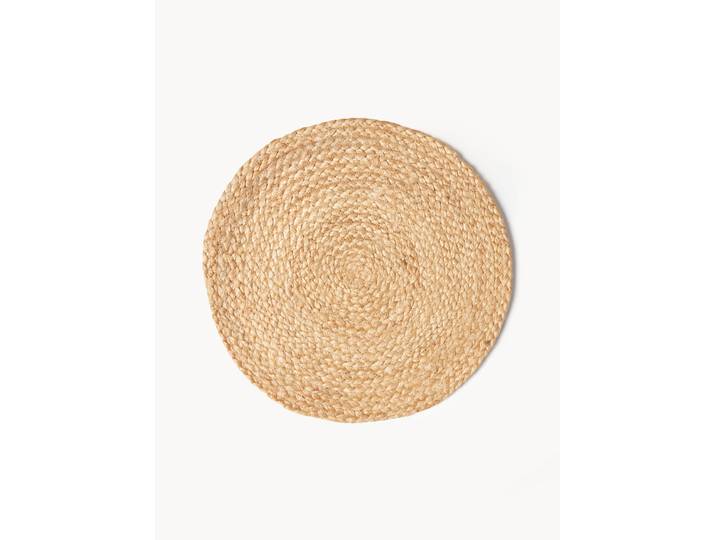 Sets de table ronds en jute Tola, 2 pièces