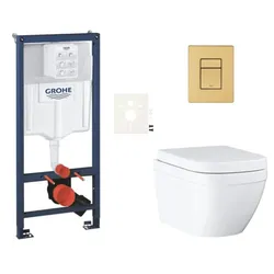 GROHE Euro Ceramic Wand-WC Set für Vorwandmontage SIKOGRSEUSCGN0
