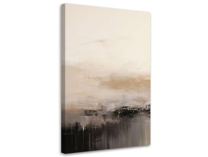 Feeby Leinwandbild Abstrakt Lofts Beige 60x90cm, Rechteckig, 60x90 cm, Bilder & Rahmen, Bilder, Leinwandbilder