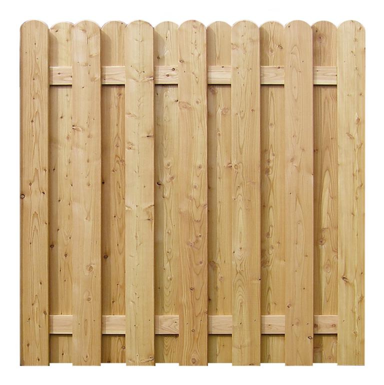 HITHOLZMERCERTORGAU Hollandzaun Douglasie roh gerade, 180x180 cm 08435213