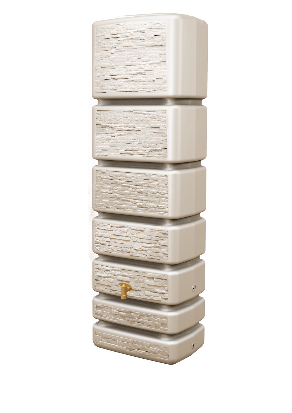 GRAFOTTOGMBH SLIM STONE DECOR 350 L, sandbeige Wandtank 16964540