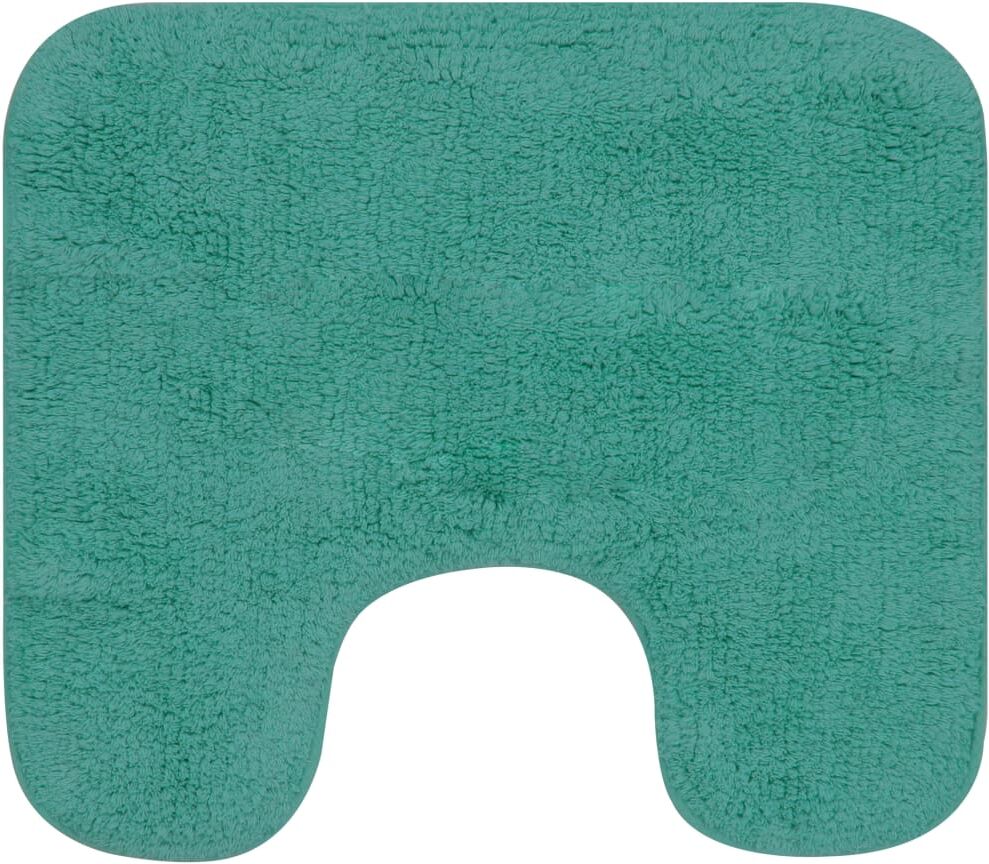 vidaXL Tapis de salle de bain 2 pcs Tissu Turquoise