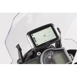 SW-Motech Navi-Halter im Cockpit - Schwarz. KTM 1050/1090/1190 Adventure.