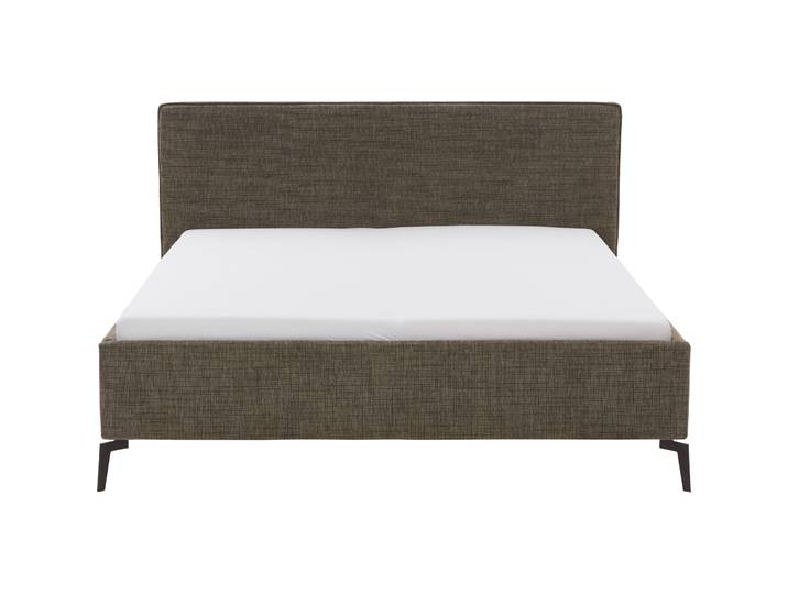 Gepolstertes Bett Lina Stoff Moss green 180 x 200 cm - Material: Polyester - Bett