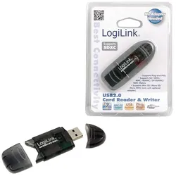 LogiLink Cardreader USB 2.0 Stick external for SD/MMC Kartenleser Schwarz
