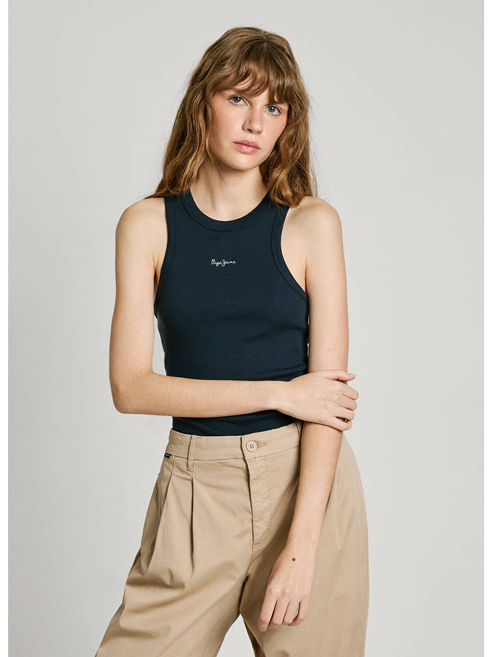 Pepe Jeans Top "Marian" in Dunkelblau - L