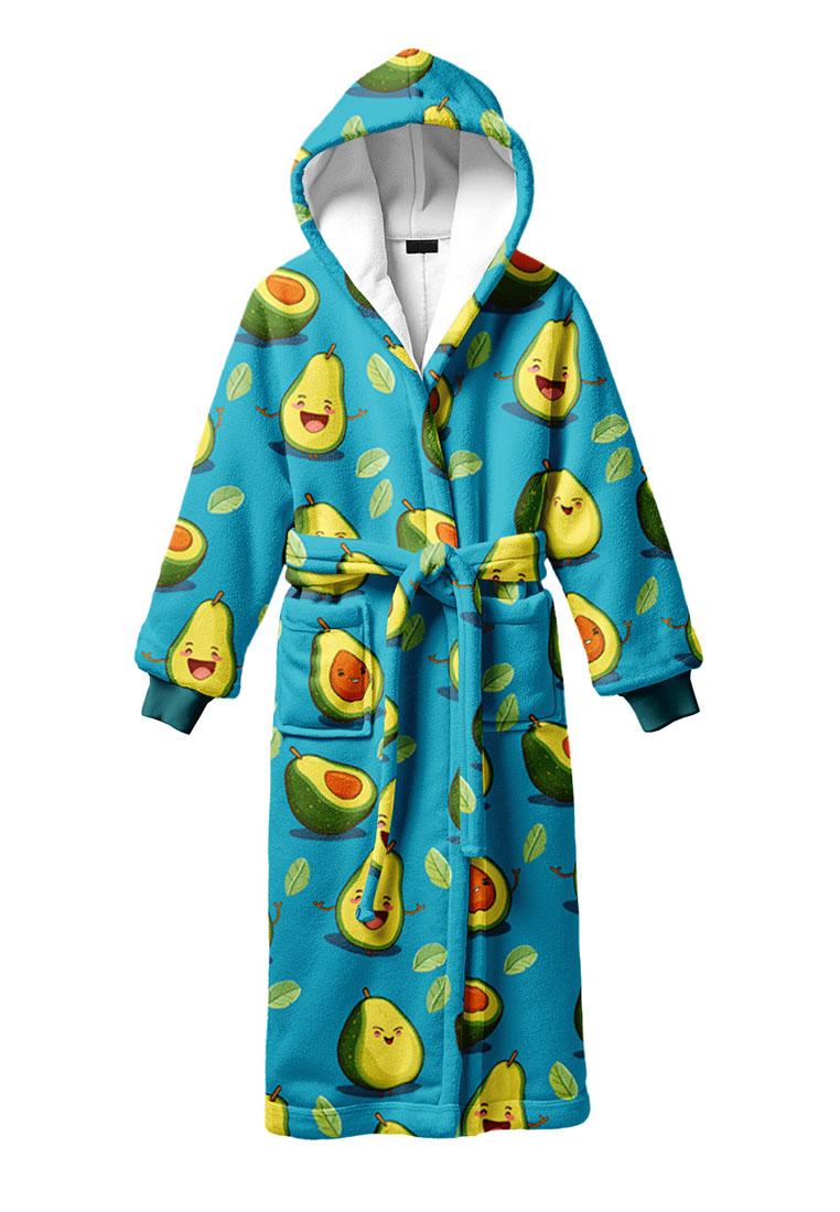"Happy Avocado" Sherpa badjas