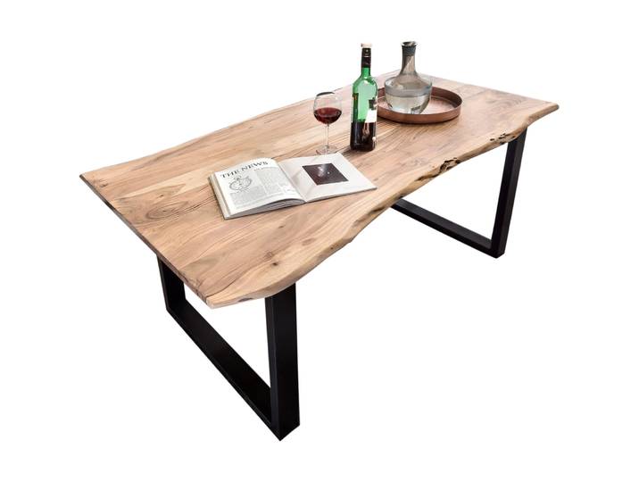 Esstisch Uwe Akazie natur Massivholz B 220 T 100 cm