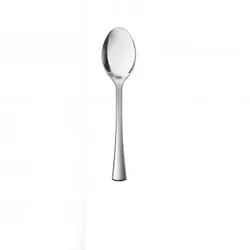 Sovie Tableware Mini Fingerfood Löffel metallisiert aus Plastik, 10 cm, Silber, 100 Stück - Einweg Minilöffel Besteck