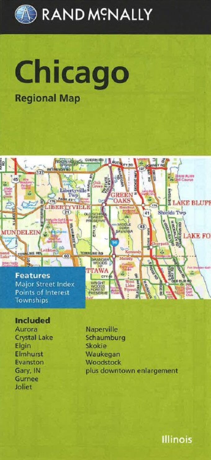 Carte régionale - Chicago (Illinois)   Rand McNally