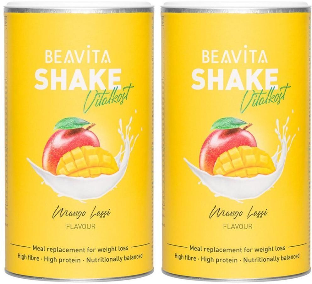 Beavita Vitalkost Diät-Shake, Mango Lassi Doppelpack 2x572 g Pulver