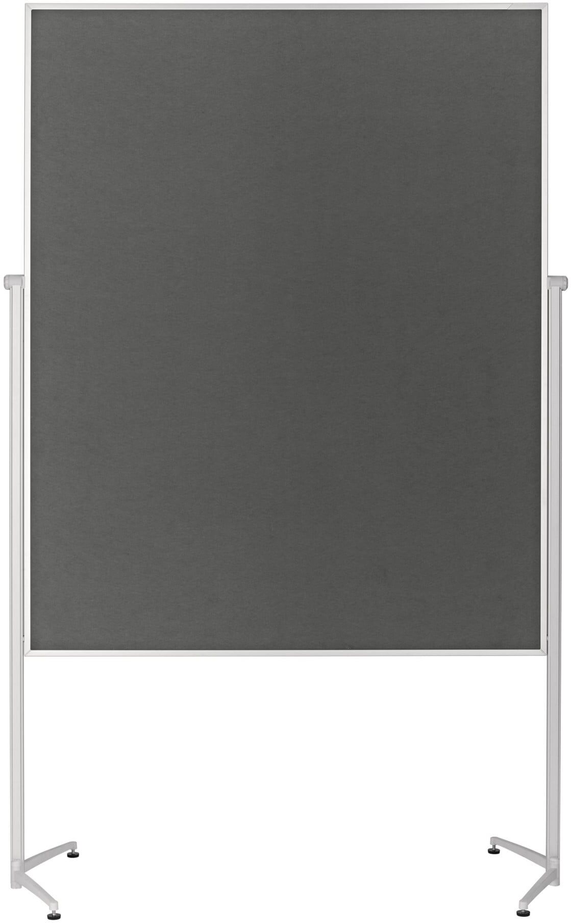 Magnetoplan Design-Moderatorentafel "evolution plus" einteilig, Filz grau, 1200 x 1500 mm ; HOLTZ (1151101)