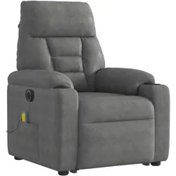 vidaXL, Massageliege + Massagesessel, Massagesessel Aufstehhilfe Elektrisch Dunkelgrau Relaxsessel
