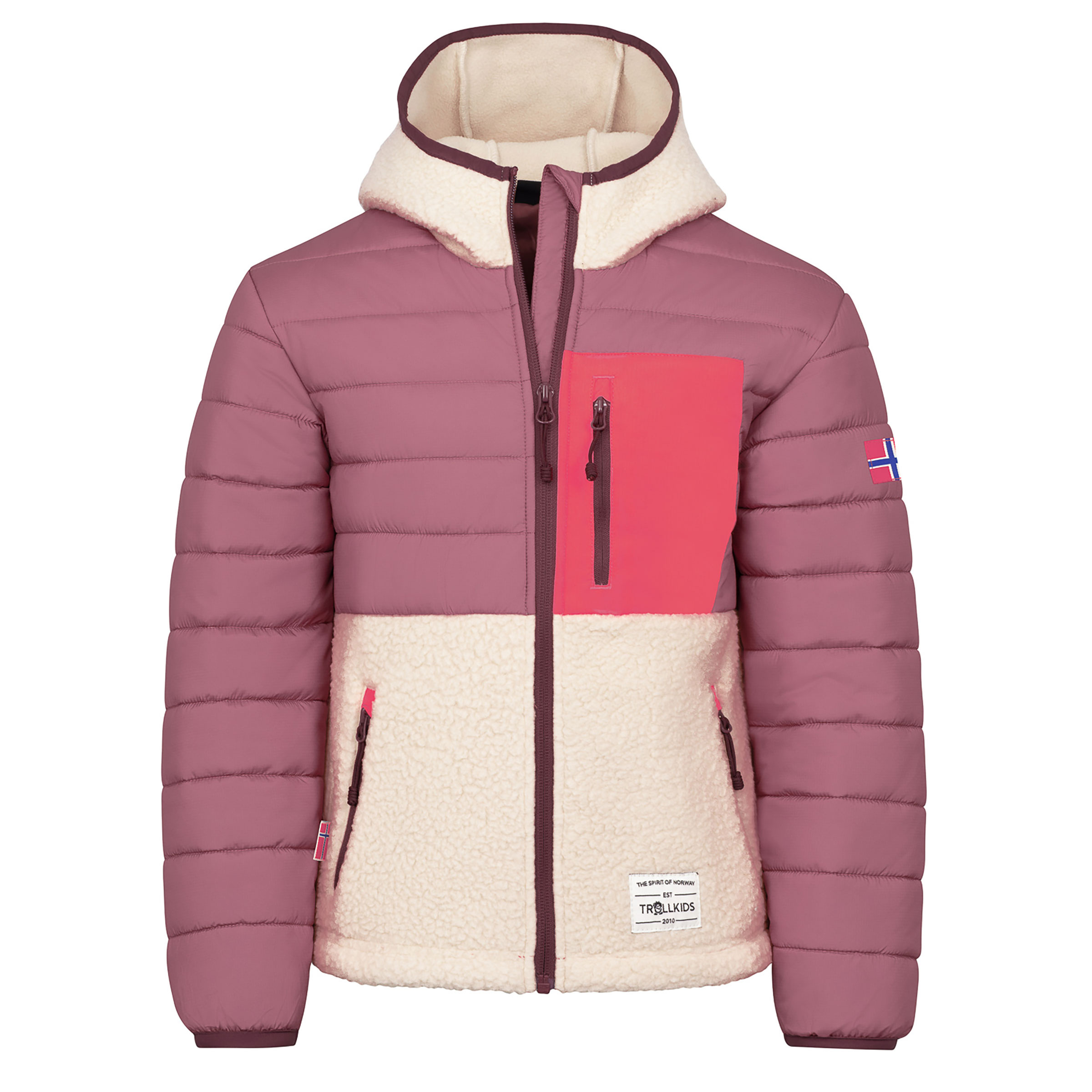 Trollkids Romsdalen Kinder Isolationsjacke rosa Größe 104 Lifestyle Elastisch