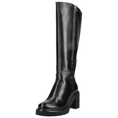 High-Heel-Stiefel NERO GIARDINI "Nero Giardini Stiefel Lederimitat", Damen, Gr. 37, schwarz, Lederimitat, Schuhe