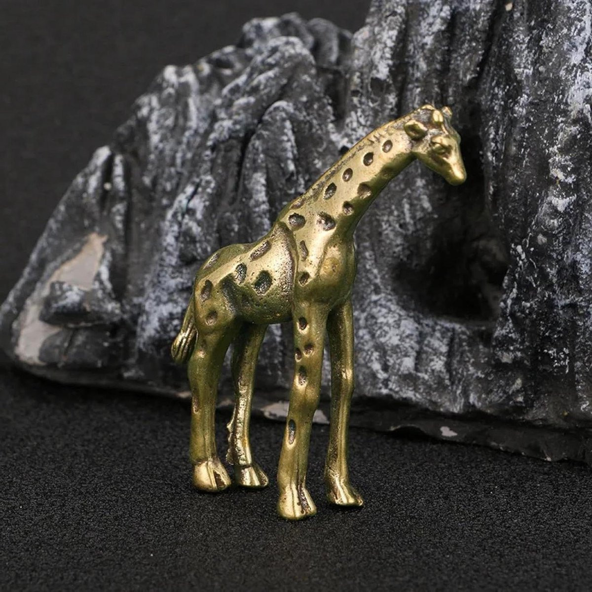 Bronskleurige Messing Dieren Miniatuur Beeldjes voor Woondecoratie - 55 x 5 cm