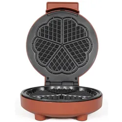 Livoo Waffeleisen Herz, Waffeleisen, Rot