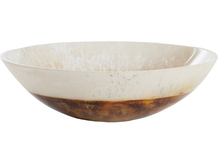 Light&living Schaal Ø26x7\,5 cm BINANGA crème+bruin