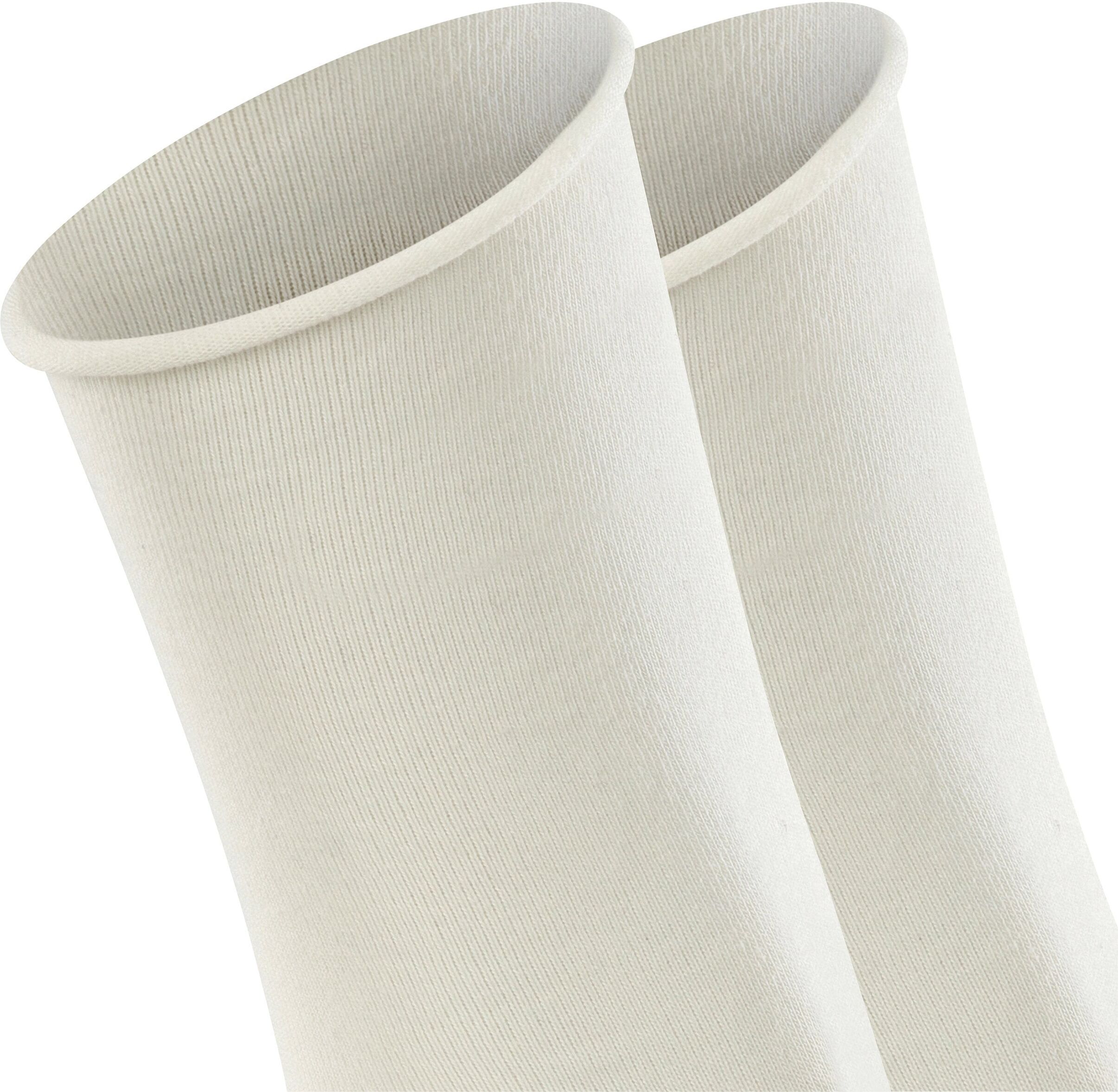 Socken ESPRIT "Basic Pure", Damen, Gr. 35-38, weiss (off), Baumwollmischung, unifarben, normal, Socken Socken, ohne einschneidendes Bündchen, Basic-Socke, Uni-Strümpfe atmungsaktiv off 35-38