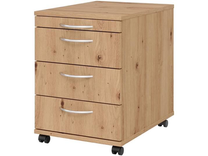 Rollcontainer Office Asteiche Holzwerkstoff B 42.8 H 59 cm