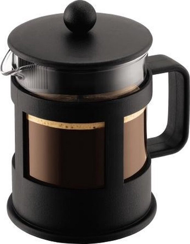 Bodum KENYA french press koffiezetter, 0,5 l, zwart, 4 kopjes