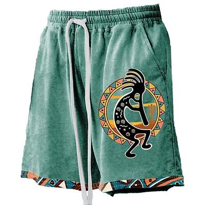 Herren Kokopelli Badehosen Badeshorts Boardshorts Mittlere Taille Hawaiianisch Ethnisch Lässig Ferien Strand Kordelzug mit Mesh-Futter Elastischer Bund Designer Bekleidung