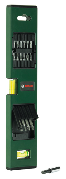 Bosch Schrauberbit-Set mit Wasserwaage, 17-teilig 2607017070
