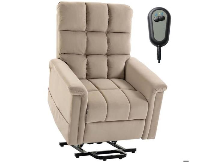 Fauteuil Releveur Électrique Dossier Inclinable Marron