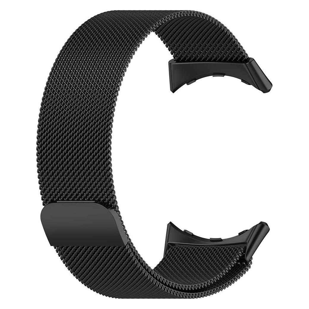 Techsuit - Watchband (W009) - Google Pixel Watch 4 45mm - Black (Magnet, Stainless Steel) (65624110)