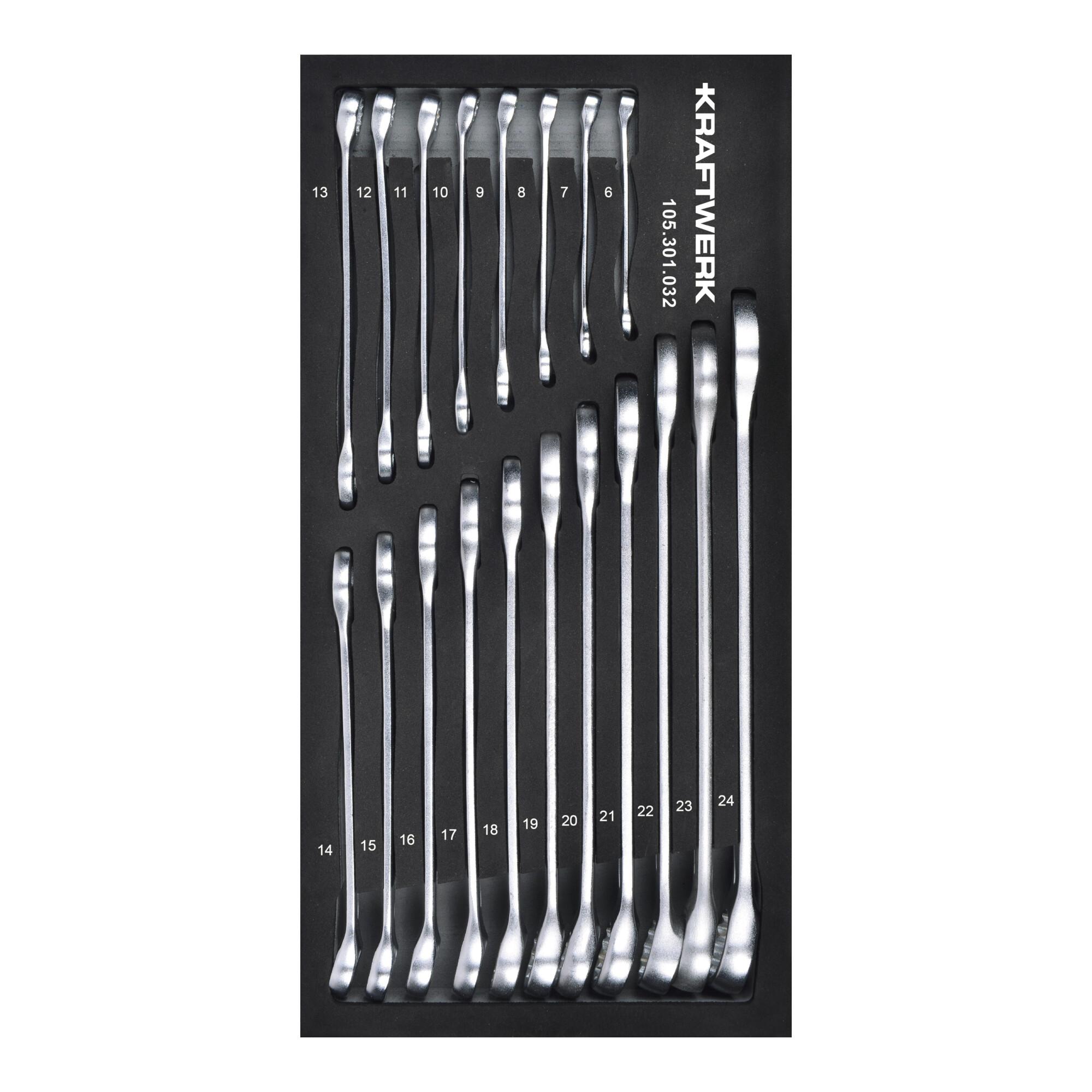 Kraftwerk Ringmaulschlüssel 19-tlg. 20x40 Einlage (105.301.032)