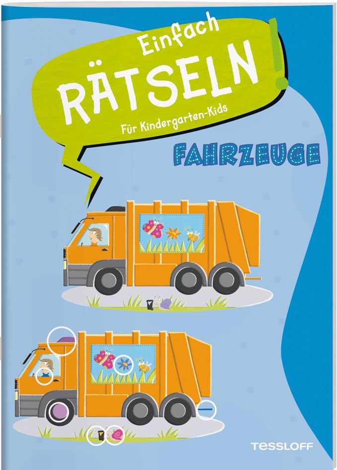 Einfach Rätseln! Für Kindergarten-Kids. Fahrzeuge: Rätselspaß für Kindergartenkinder (Mal- und Rätselbücher) - Preis vom 17.10.2026 19:25:27 h