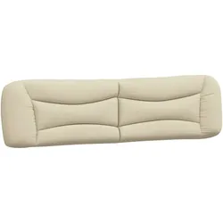 vidaXL Kopfteil-Kissen "Hvar" Creme 200 cm Stoff