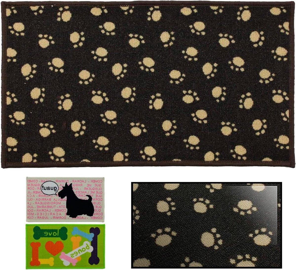 Grijs Deurmat Huisdieren - Antislip Voetmat - 40 x 70 cm