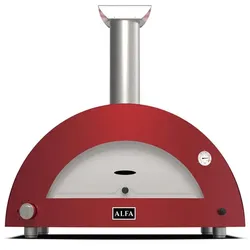 Alfa Forni Moderno 3 Pizze, Gas/Hybrid, Rot