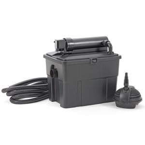 Pontec Teichpumpe MultiClear Set 5000, Bachlaufpumpe, 1.500 l/h, 25 W, 10 m Kabel, Förderhöhe 1,9 m, mit Filter