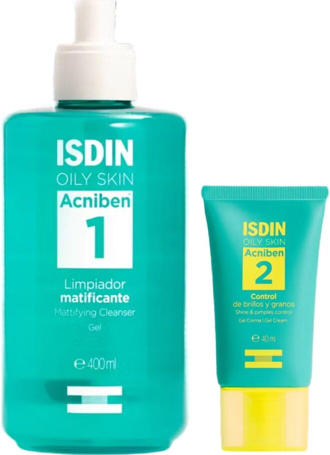 ISDIN Pack Acniben Limpiador Matificante + Control Brillos y Granos