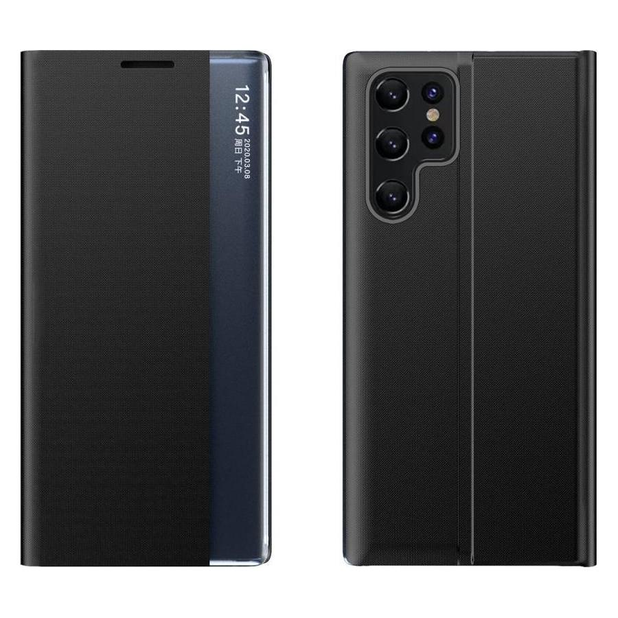 Hurtel Neue Sleep Case-Hülle für Samsung Galaxy S24 FE mit Klappe und Ständer - Schwarz (Samsung Galaxy S24 FE) (NEW SLEEP CASE SAMSUNG GALAXY S24 FE BLACK)