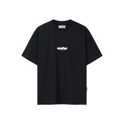 T-Shirt ANOTHER COTTON LAB "Another Cotton Lab Overpriced Flat Whites T-Shirt", Herren, Gr. L, schwarz, 100% Baumwolle, bedruckt, oversize, Rundhals, Shirts T-Shirt