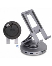 Delock Tablet und Notebook Dockingstation 4K mit integrierter Halterung HDMI USB Hub Lade-/Dockingstation (88017)