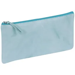 Clairefontaine 4x Flaches Schlampermäppchen aus Lammelder Tie & Dyee 22x11 cm, himmelblau - Himmelblau 410178C