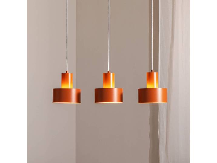 Hängeleuchte Rif 3 SIGMA, dimmbar, rot, für Wohn- / Esszimmer, Metall, Modern