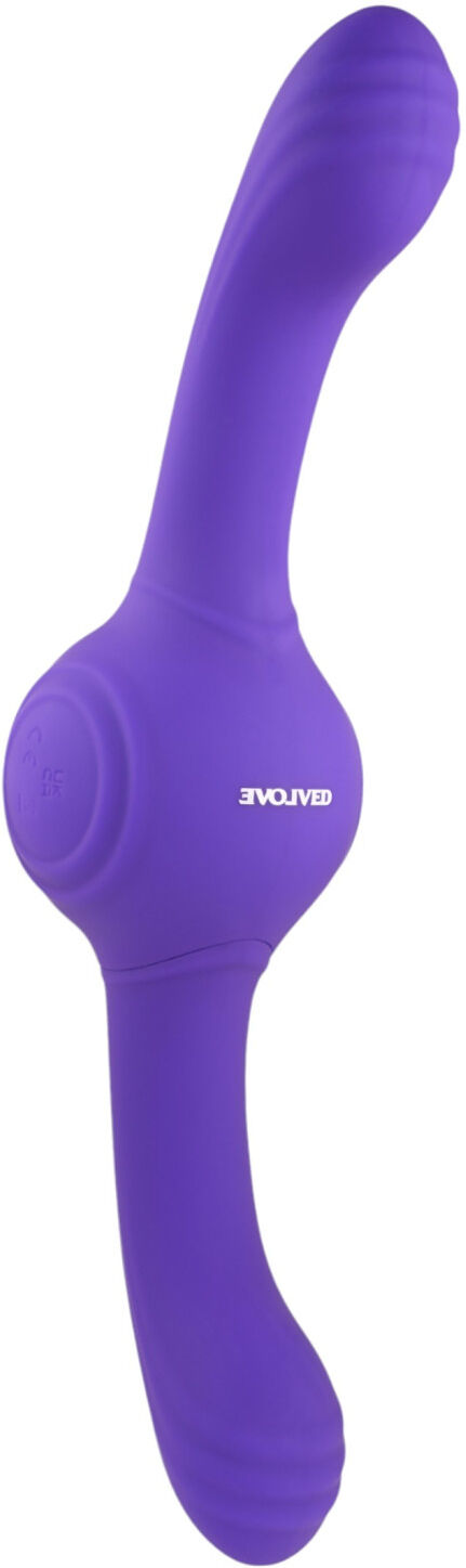 Evolved Dual Gyro Vibe - Rechargeable Vibrating Toy (Purple)
