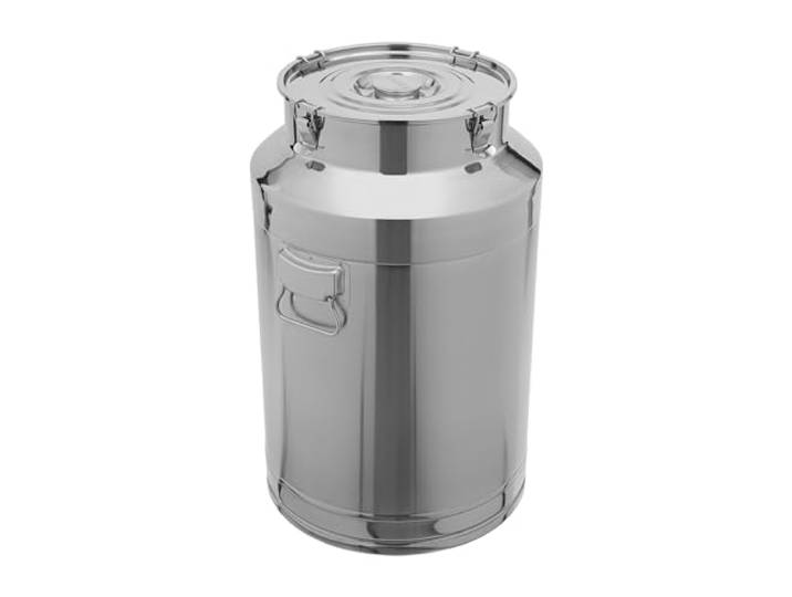 VonVVer 76L Edelstahl Milchkanne mit Deckel - Luftdichter Milchbehälter mit Silikon-Dichtring, Großer Edelstahl Eimer Transportkanne, Milchkännchen für Küche, Gastronomie & Transport