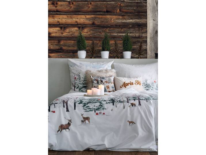 Parure de lit en flanelle Anton Blanc