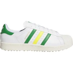 adidas Golf Originals Golfschuhe Unisex Superstar, weiß/grün/gelb